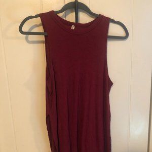 Emma & Sam Red Ribbed Tank | Size S